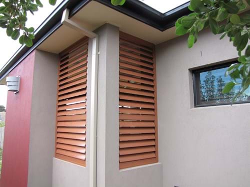 Bayside Privacy Screens Pivoting 90mm Louvre Blade Shutter Panel Screen