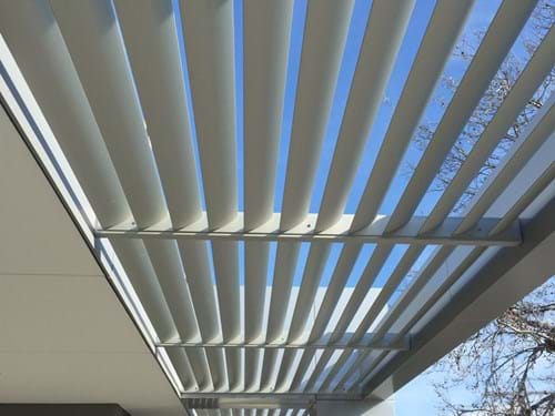 louver blade sun awning