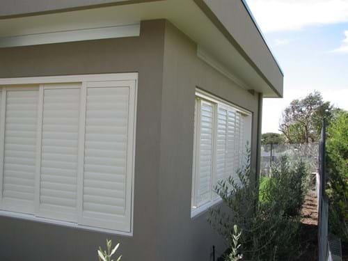 Bayside Privacy Screens, Pivoting Louvre Blade Shutters Sliding and bi folding