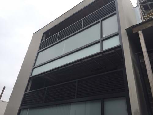 fixed louver blade balcony screen panel privacy