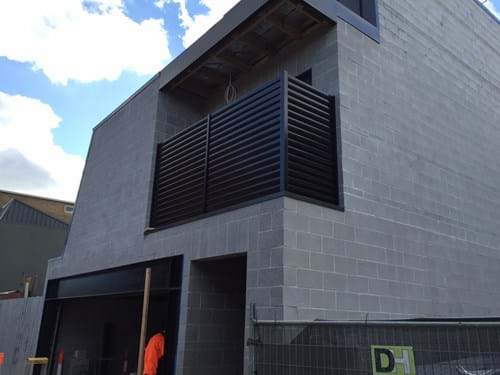 fixed louver blade balcony screen privacy