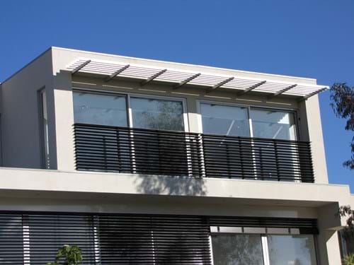 Angle Style Balcony Screens are are perfect for the deck, spa or pool where privacy is a must